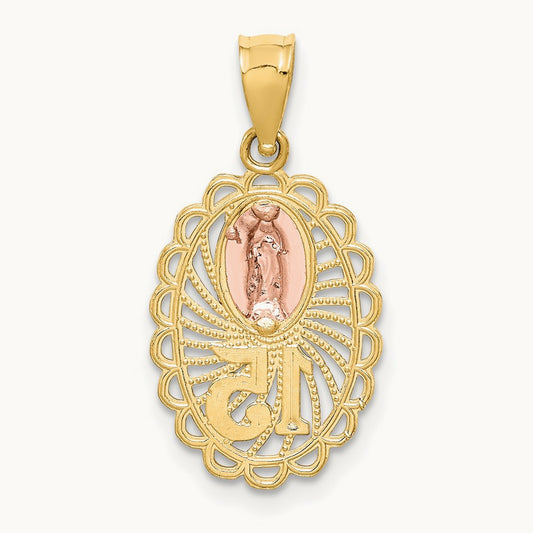 15 Guadalupe Pendant, 14K Two-tone
