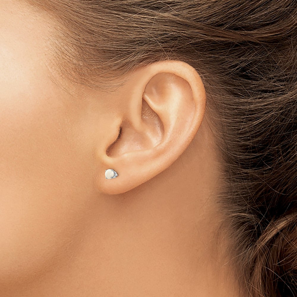 Opal Stud Earrings — 4mm