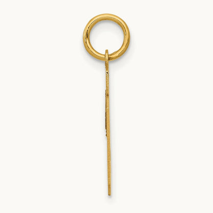 Small Polished Number 19 Charm, 14K