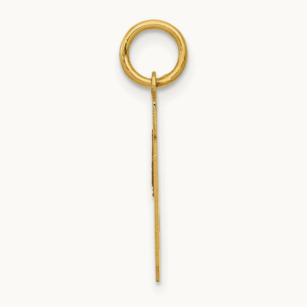 Small Polished Number 19 Charm, 14K
