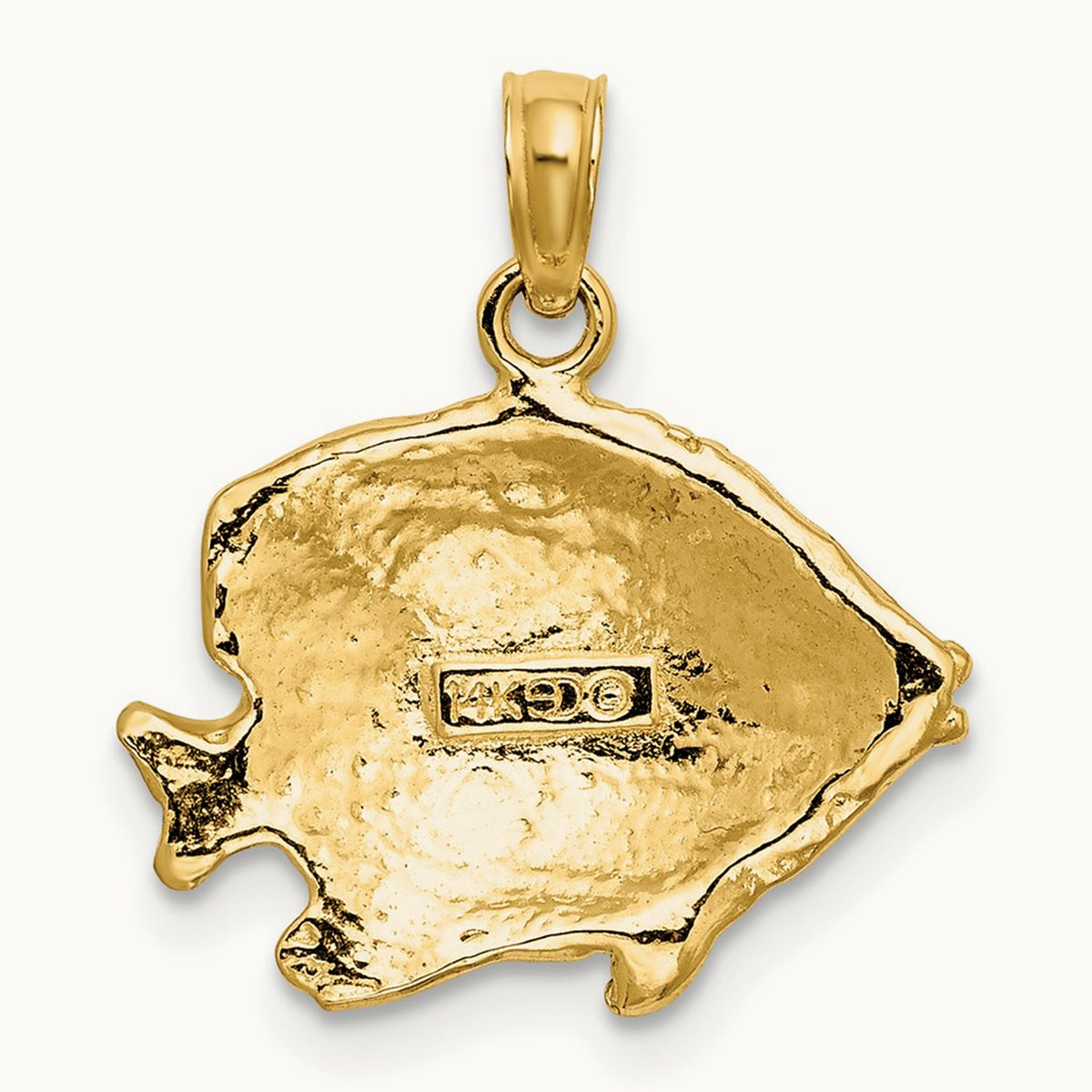 2-D Polished Engraved Fish Charm — photo set