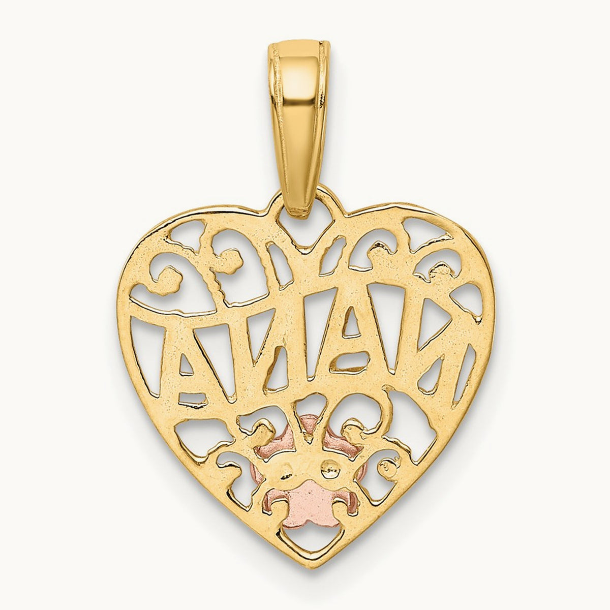 NANA Heart Pendant, 14K Two-tone