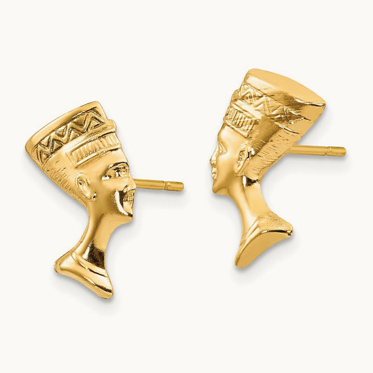 Madi K Nefertiti Post Earrings, 14K