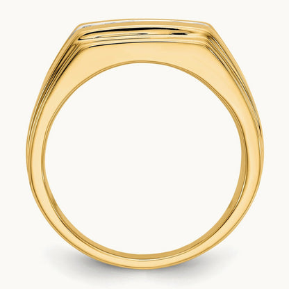 Diamond 6-stone Mens Ring, 14K