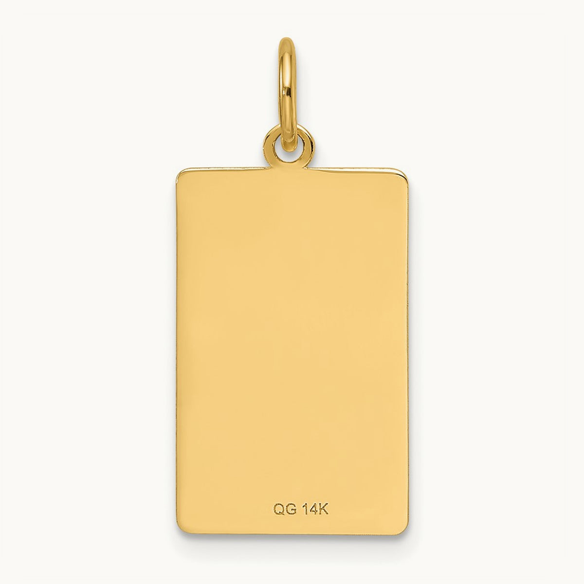 Patterned .013 Gauge Engravable Dog Tag Disc Charm — 26.5mm