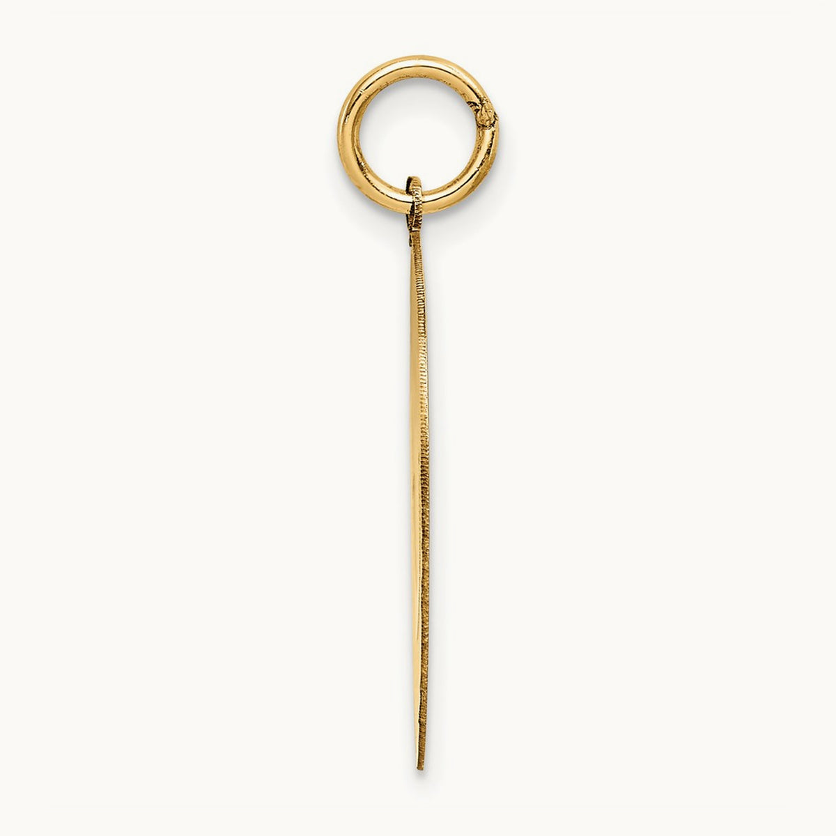 Solid Polished Smiley Face Pendant, 14K