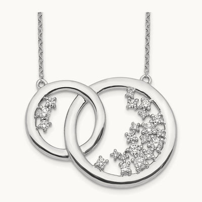 Di Interlocking Circle Necklace, 0.75 ct tw Lab-Grown Diamond