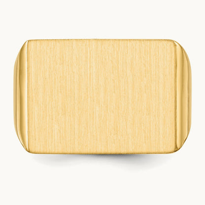 Open Back Mens Signet Ring — photo set