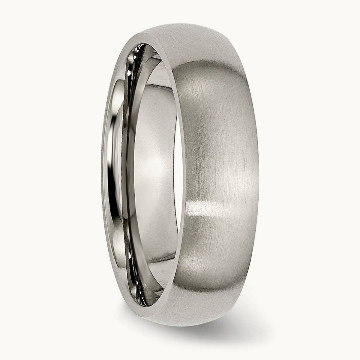 Brushed Half Round Band — 6mm