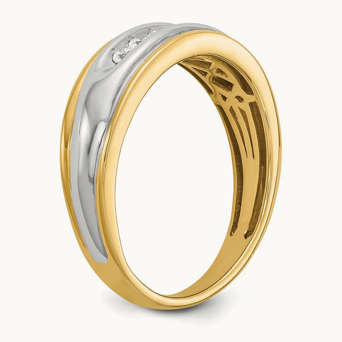 Diamond Men's Ring, 14K Two-tone