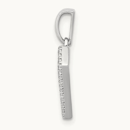 Diamond Gemstone-shape Pendant, 14K White Gold