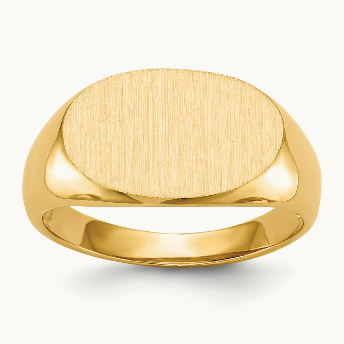 Open Back Mens Signet Ring — photo set