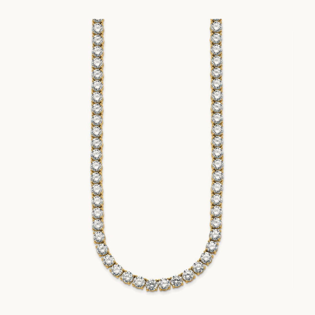 Straight Tennis Necklace, 56 1/4-74 1/4 ct Lab-Grown Diamond