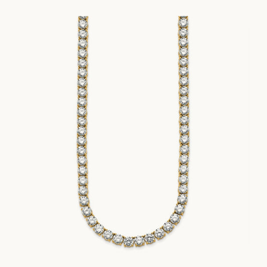 Straight Tennis Necklace, 56 1/4-74 1/4 ct Lab-Grown Diamond