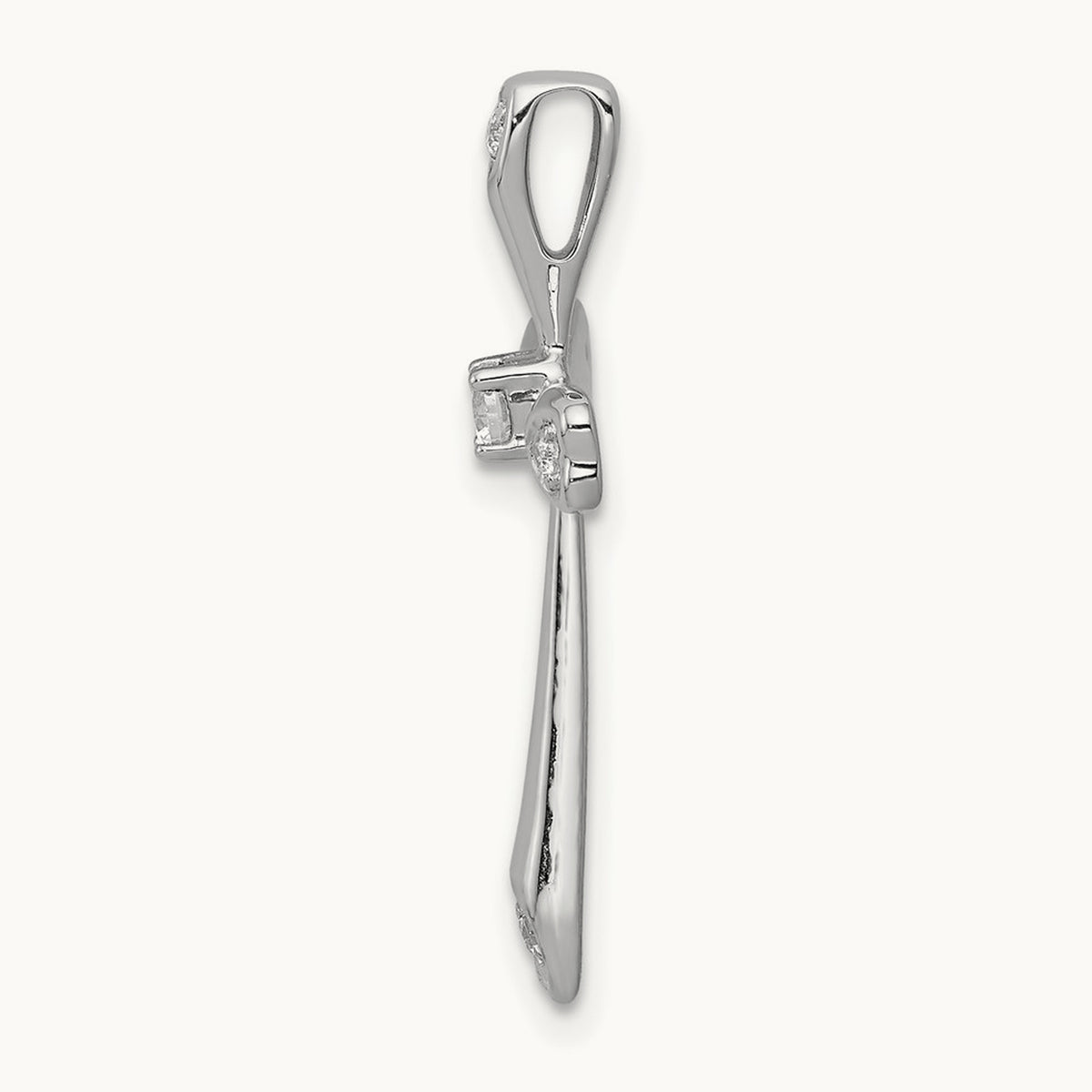 1/10ct. Diamond Cross Chain Slide — photo set