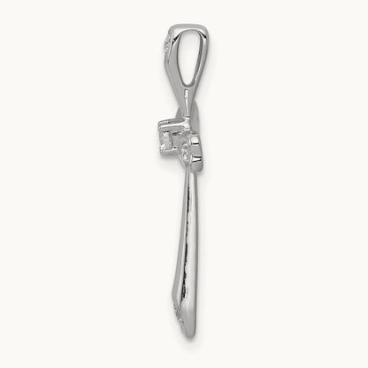1/10ct. Diamond Cross Chain Slide — photo set