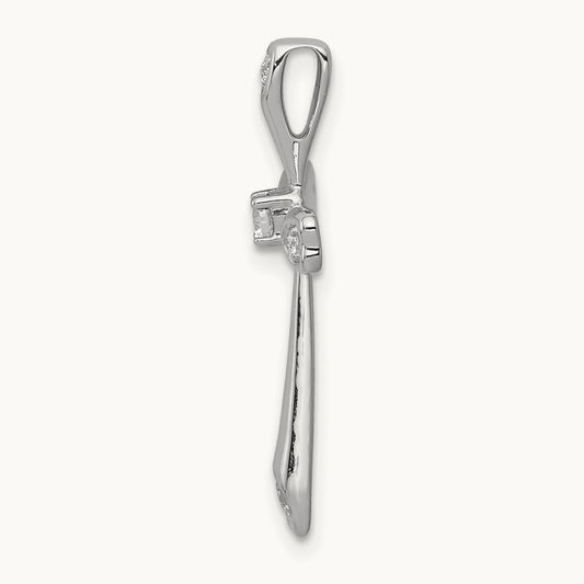 1/10ct. Diamond Cross Chain Slide — photo set