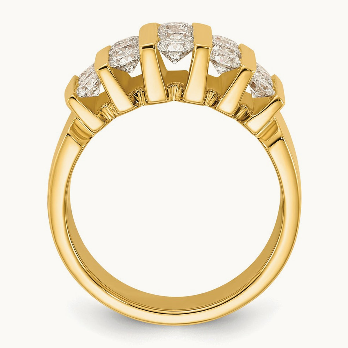 Fashion Band, 1.00-3.00 ct tw Lab-Grown Diamond — 1 1/2 ct, 14K Yellow Gold