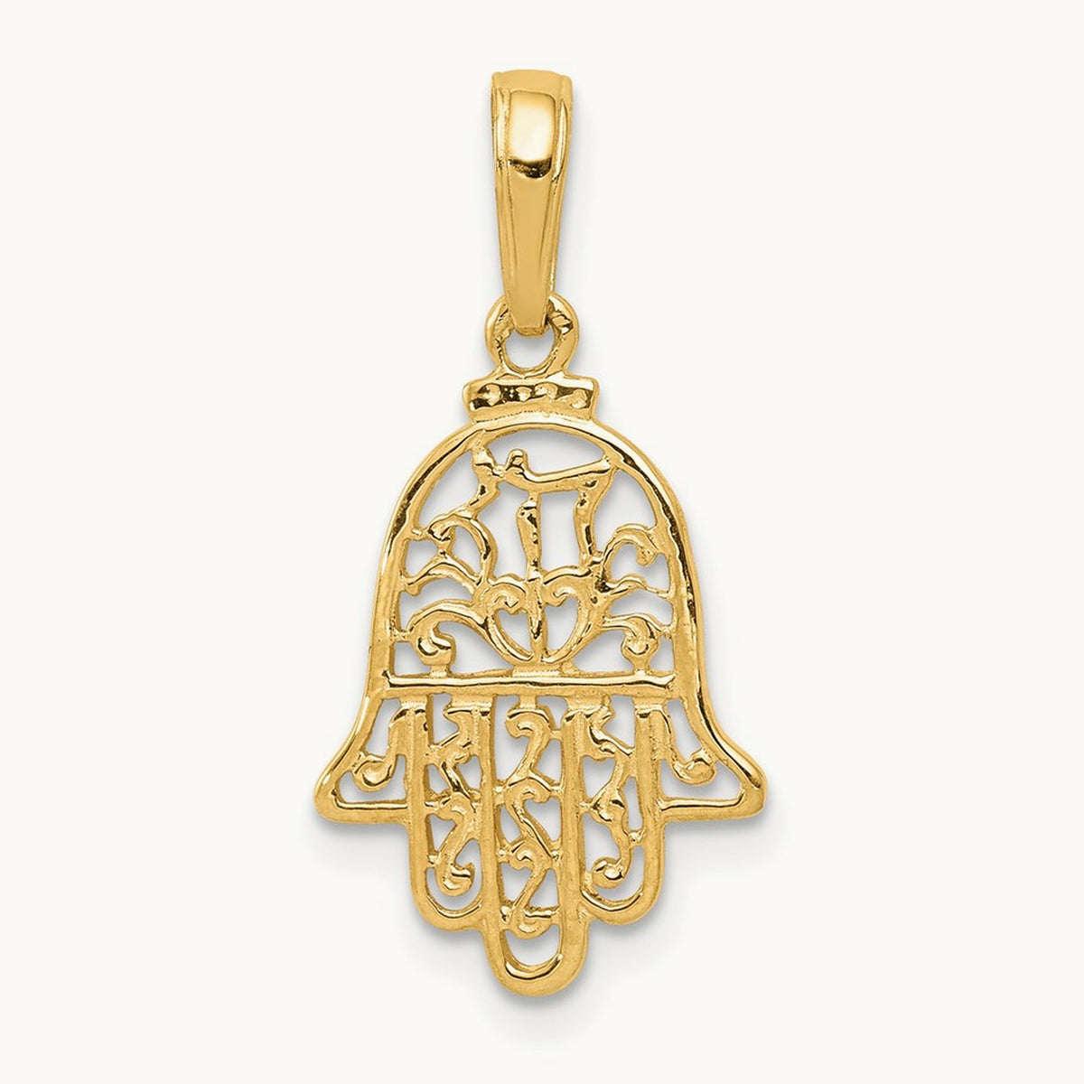 Chamseh Pendant, 14K