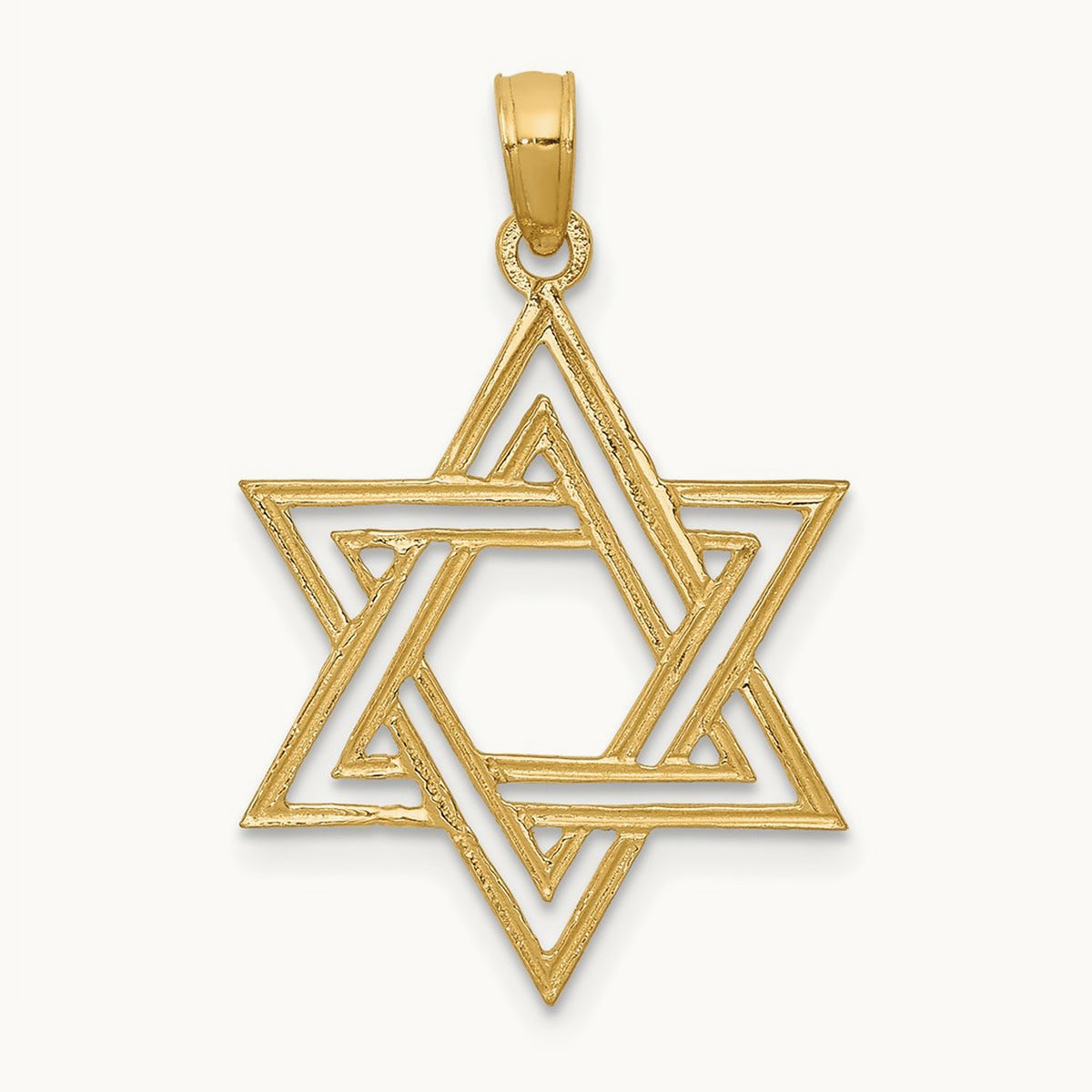 Star of David Pendant, 14K