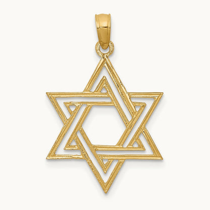 Star of David Pendant, 14K