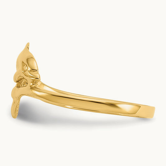 Dolphin Ring, 14K