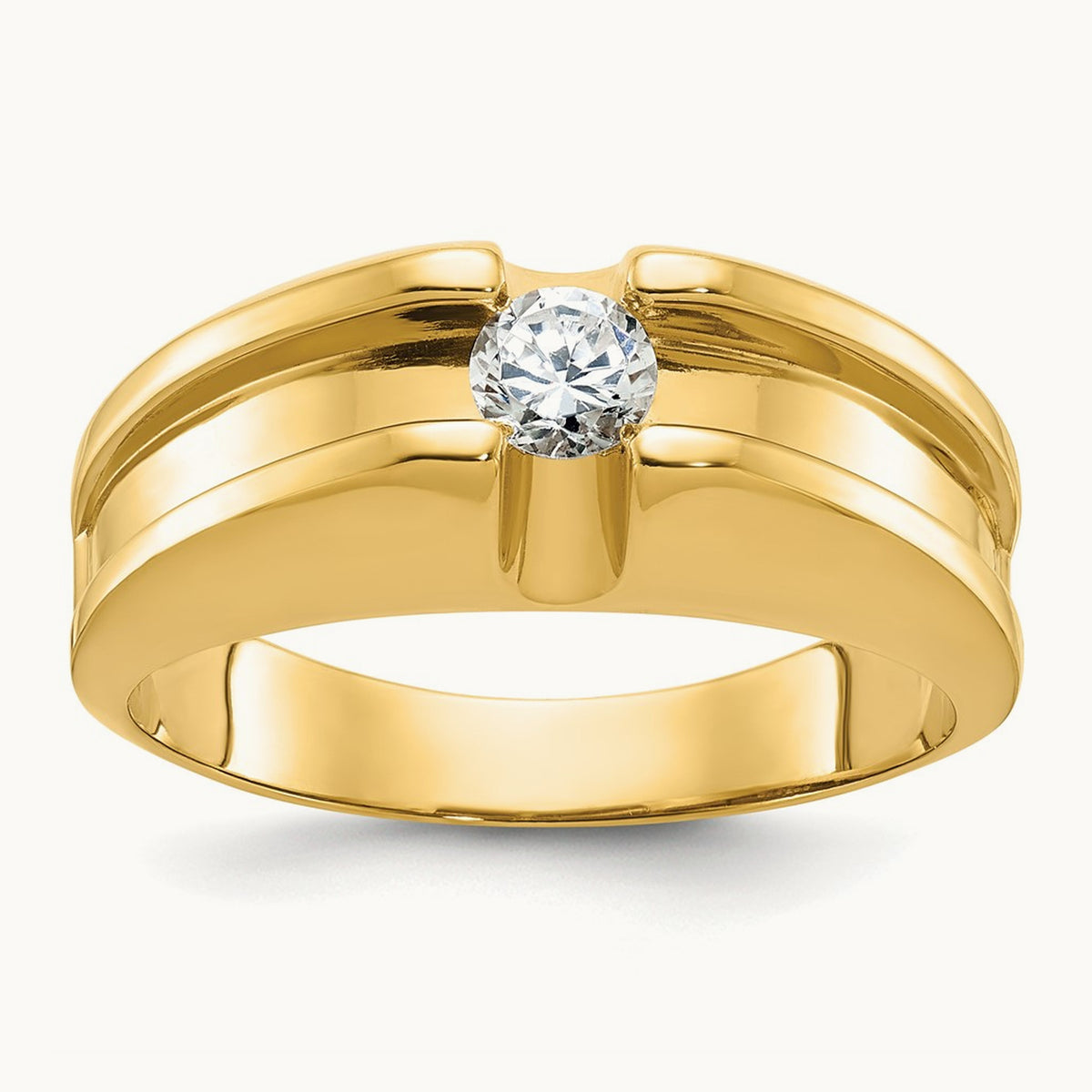 IBGoodman Men's Diamond Complete Ring, 14K