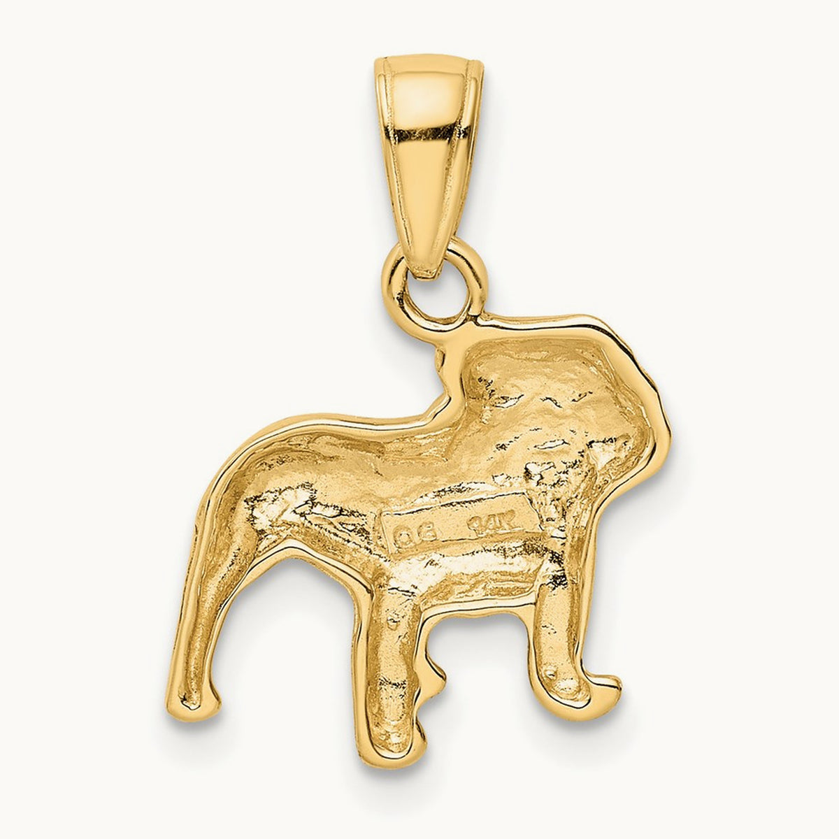 Bulldog Pendant, 14K