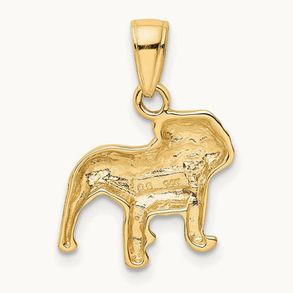 Bulldog Pendant, 14K