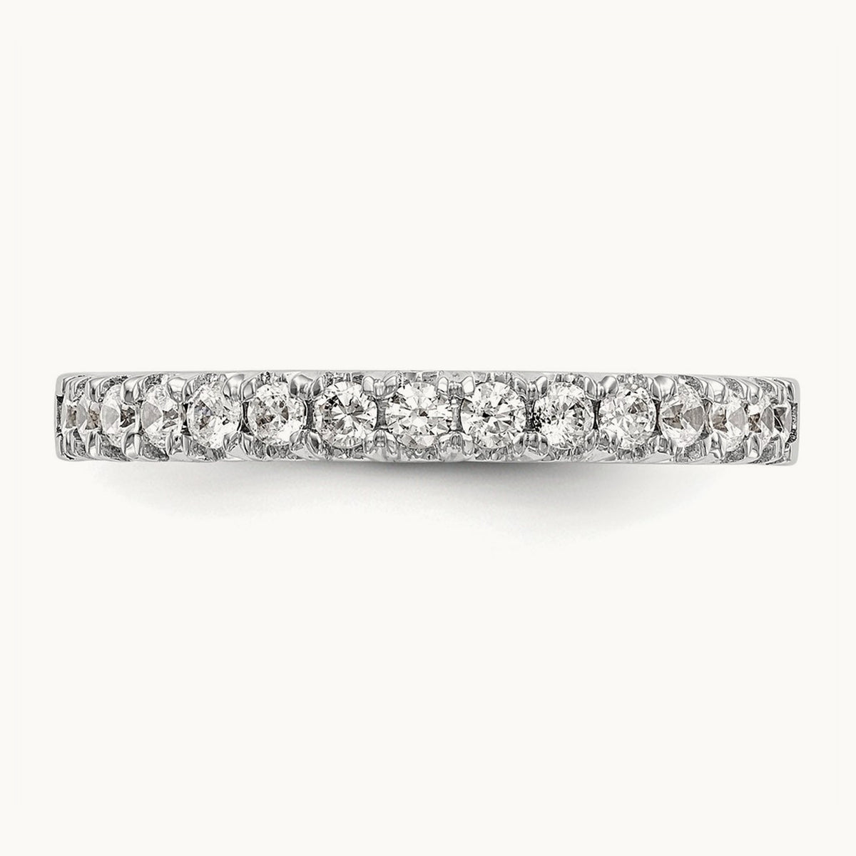 Diamond Wedding Band, 14K White Gold