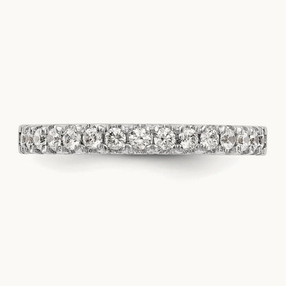 Diamond Wedding Band, 14K White Gold