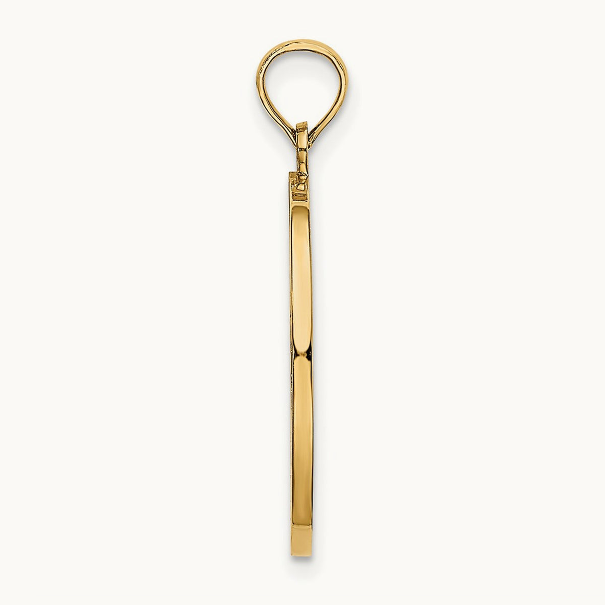 w/Rhodium Reversible CHILDS PRAYER w/Girl Charm, 14K