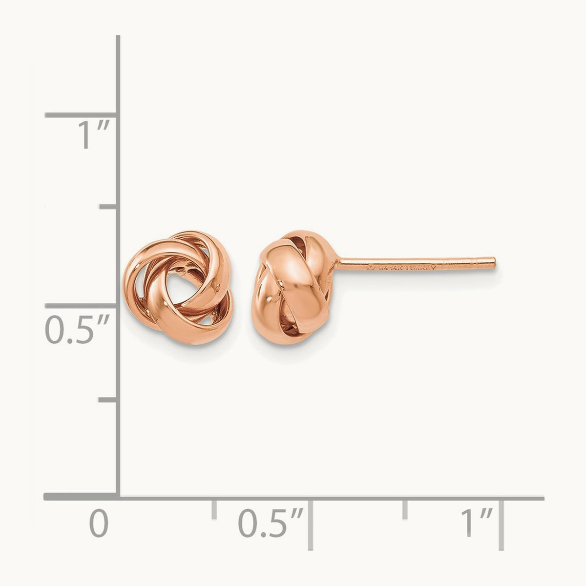 Polished Post Earrings — Leslie's — 10K Rose Gold
