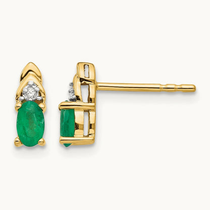 Emerald and Diamond Earrings — photo set
