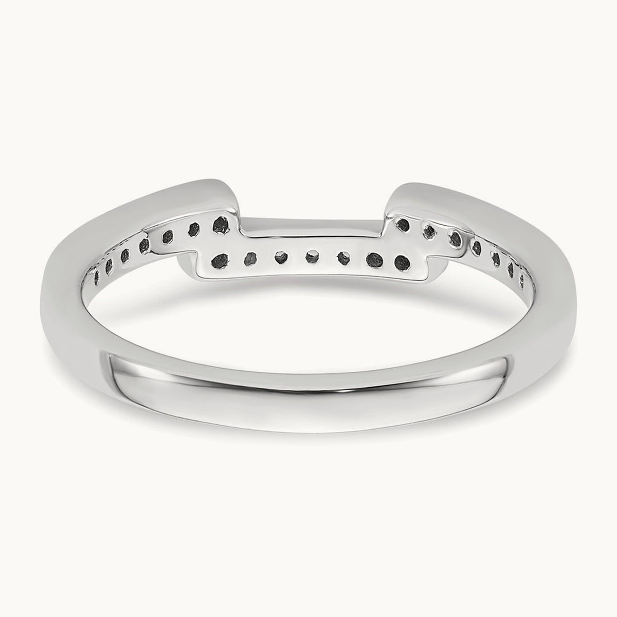 Diamond Wedding Band, 14K White Gold