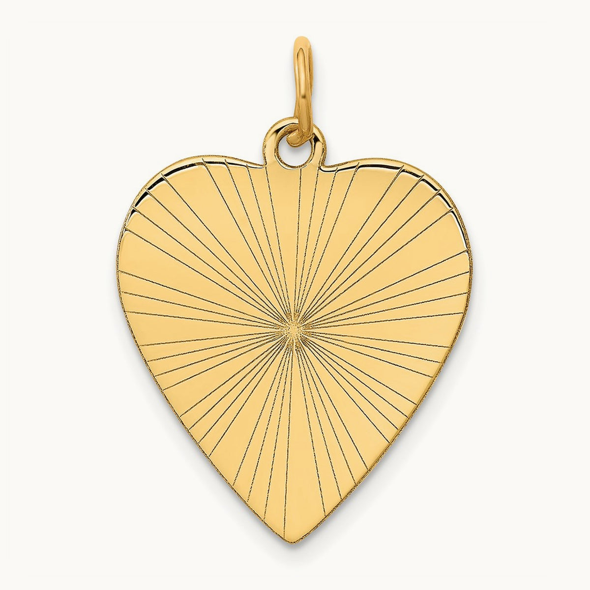 Etched .018 Gauge Engravable Heart Disc Charm — 27mm
