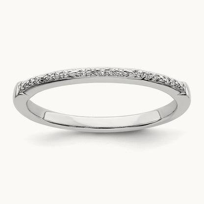 Diamond Band, 10K White Gold