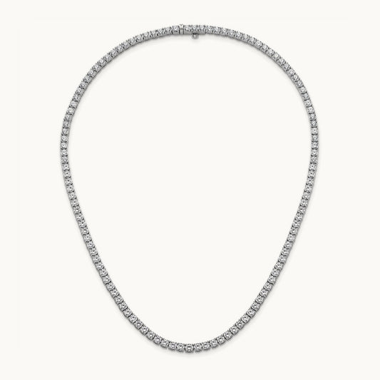 Straight Tennis Necklace, 18-24 ct Lab-Grown Diamond