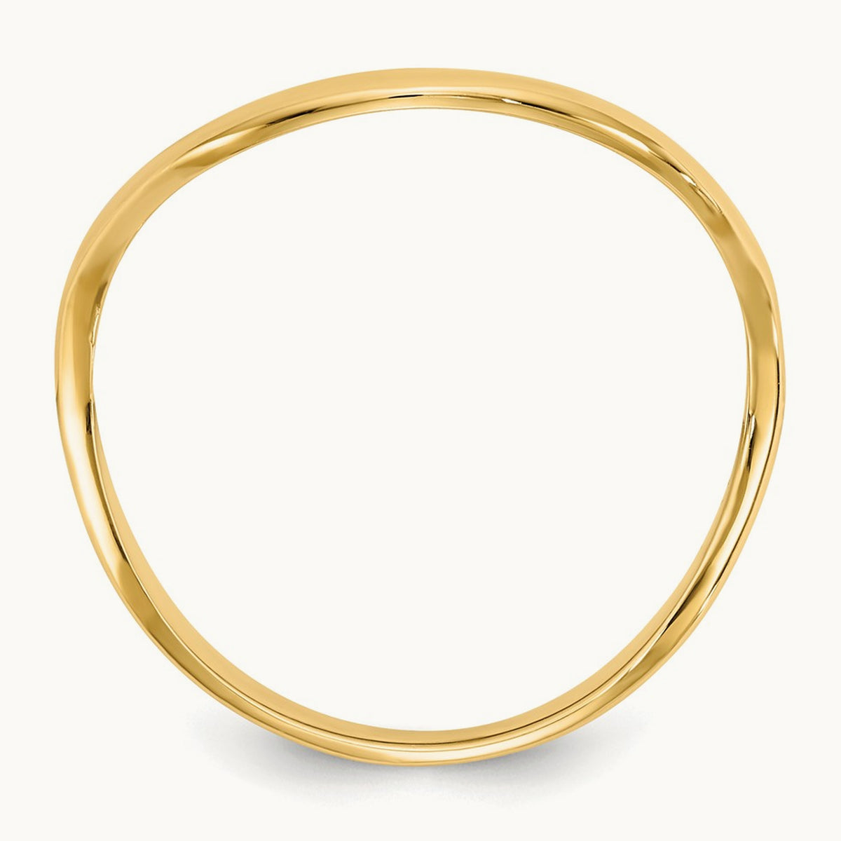 Wave Fashion Thumb Ring — 14K Yellow Gold