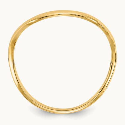 Wave Fashion Thumb Ring — 14K Yellow Gold