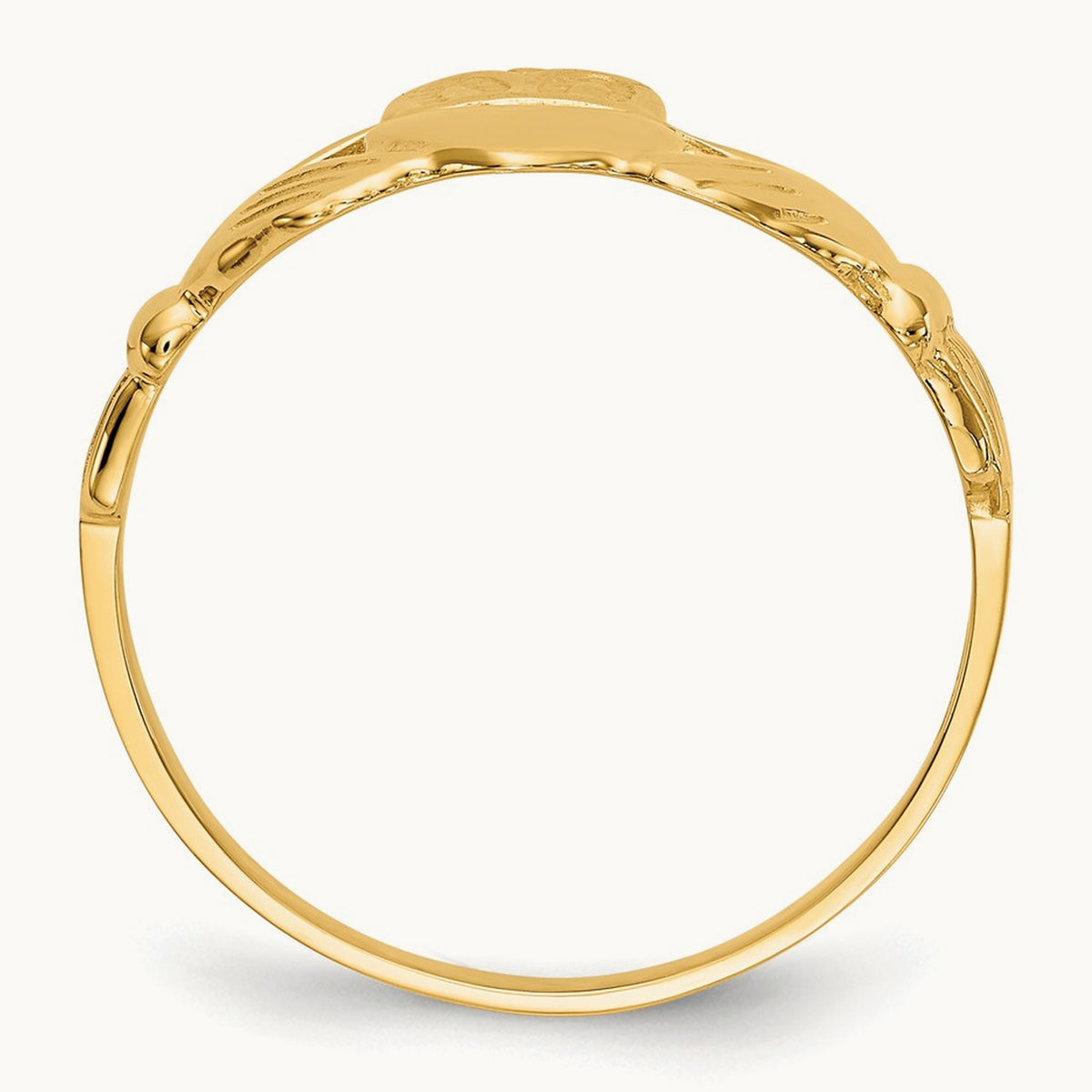 Men's Claddagh Ring, 14K