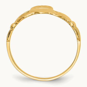 Men's Claddagh Ring, 14K