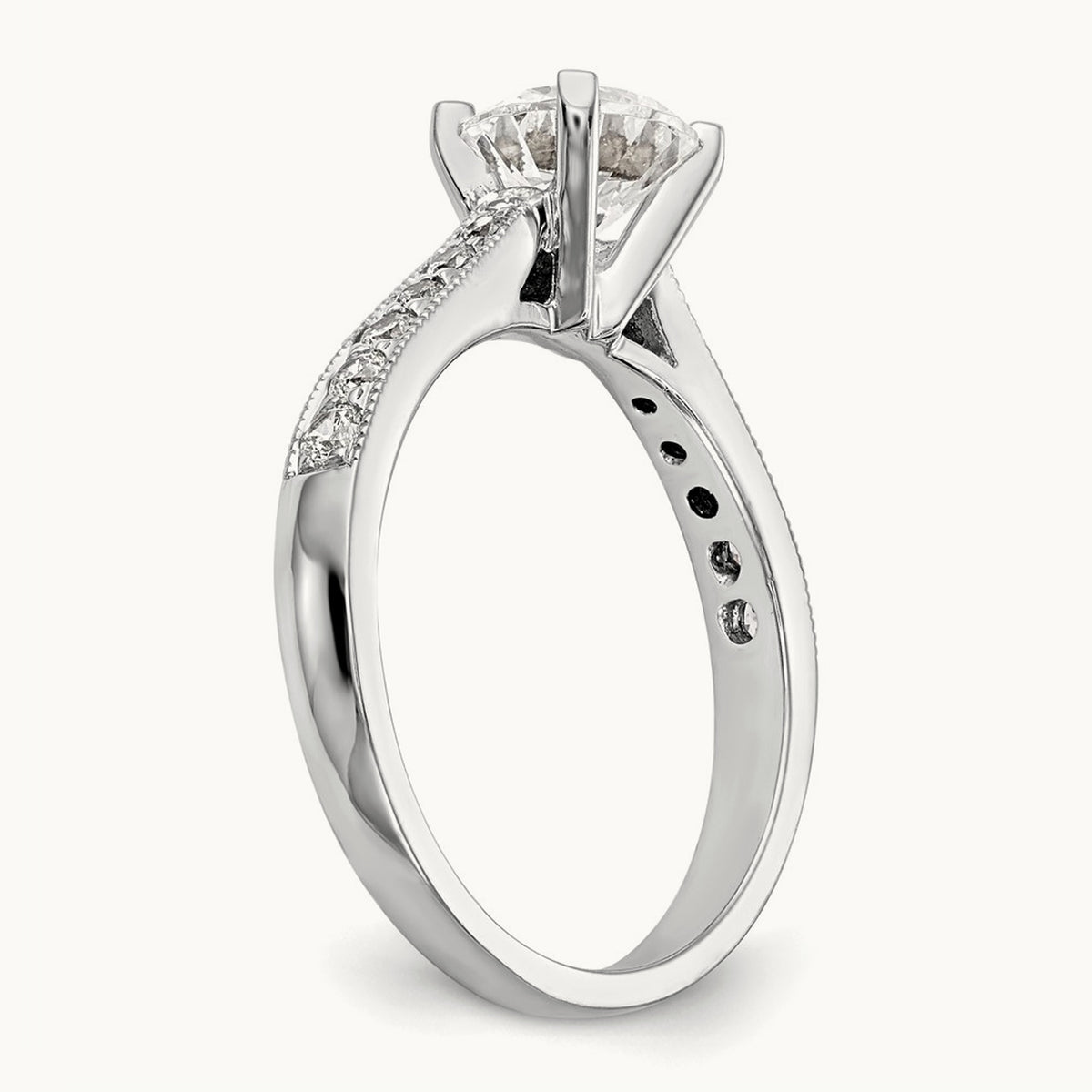 Semi-Mount Engagement Ring, 0.25 ct tw Lab-Grown Diamond