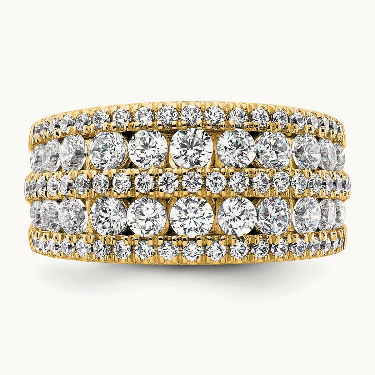 Fashion Band, 2.25 ct tw Lab-Grown Diamond — 14K Yellow Gold