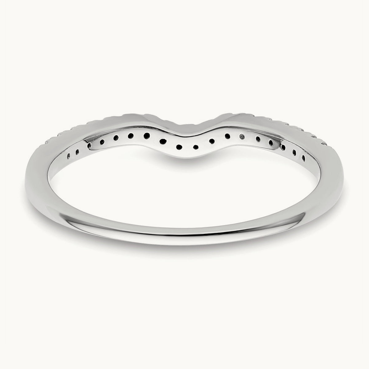 Diamond Wedding Band, 14K White Gold