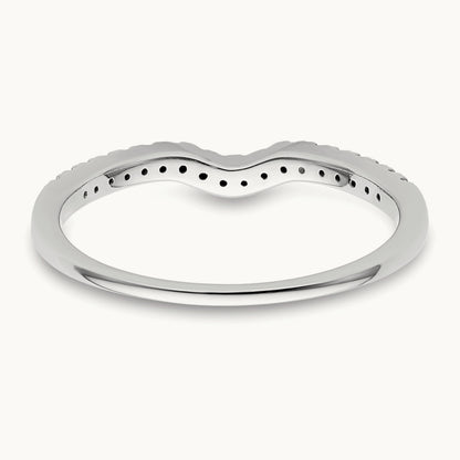 Diamond Wedding Band, 14K White Gold