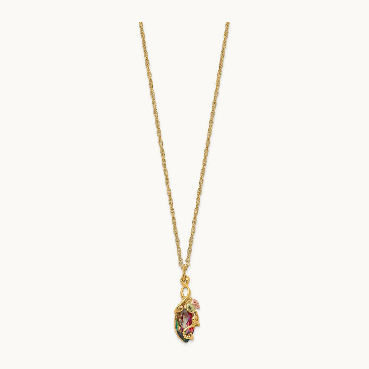 Black Hills Gold Mystic Topaz Necklace