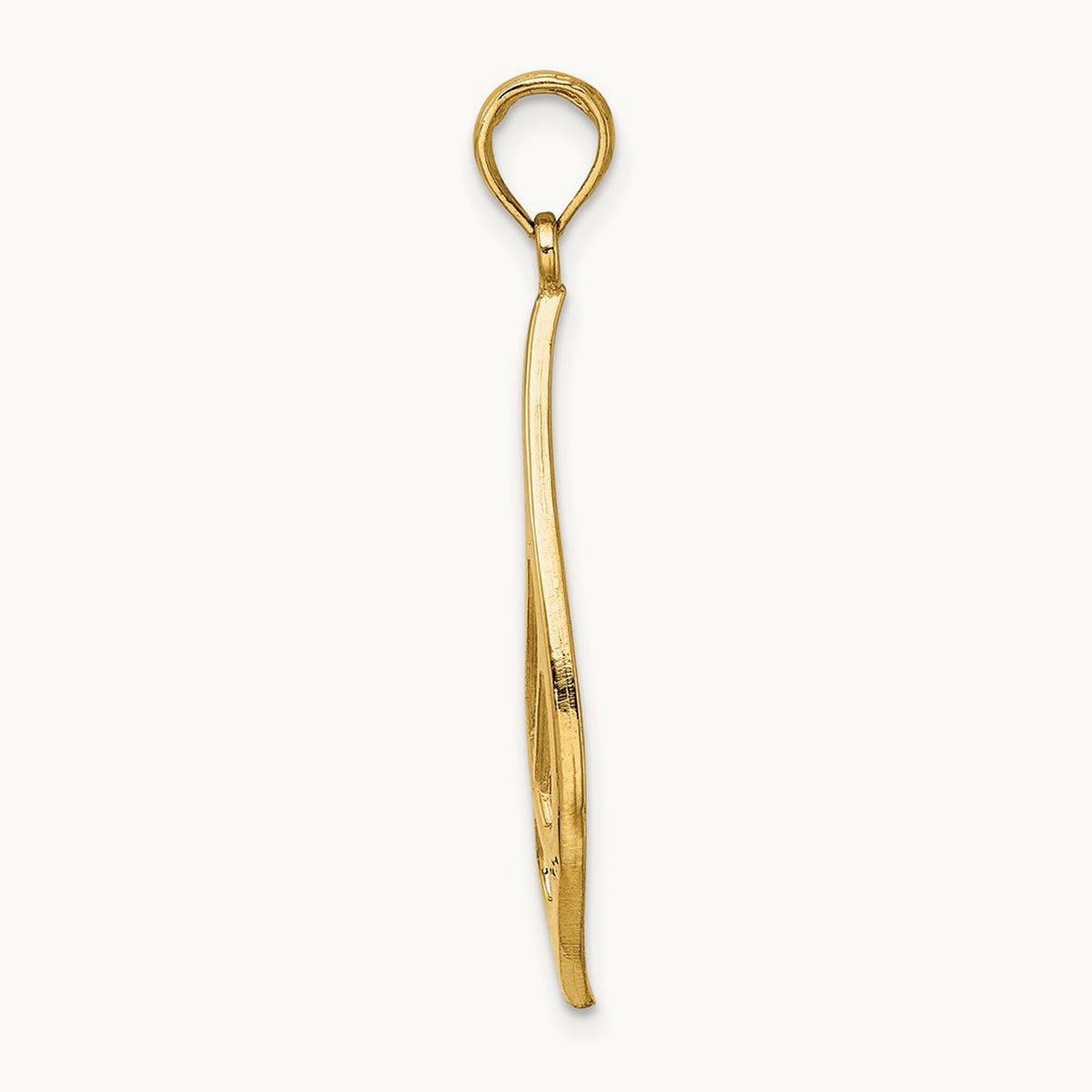 Celtic Knot Teardrop Charm, 14K