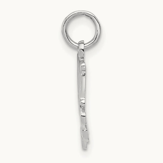 MOM Charm, 14K White Gold