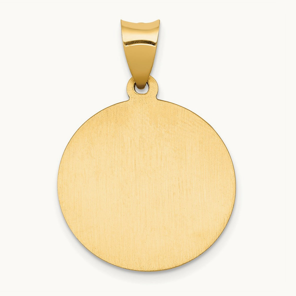 Polished and Satin St John Baptist Medal Hollow Pendant — photo set